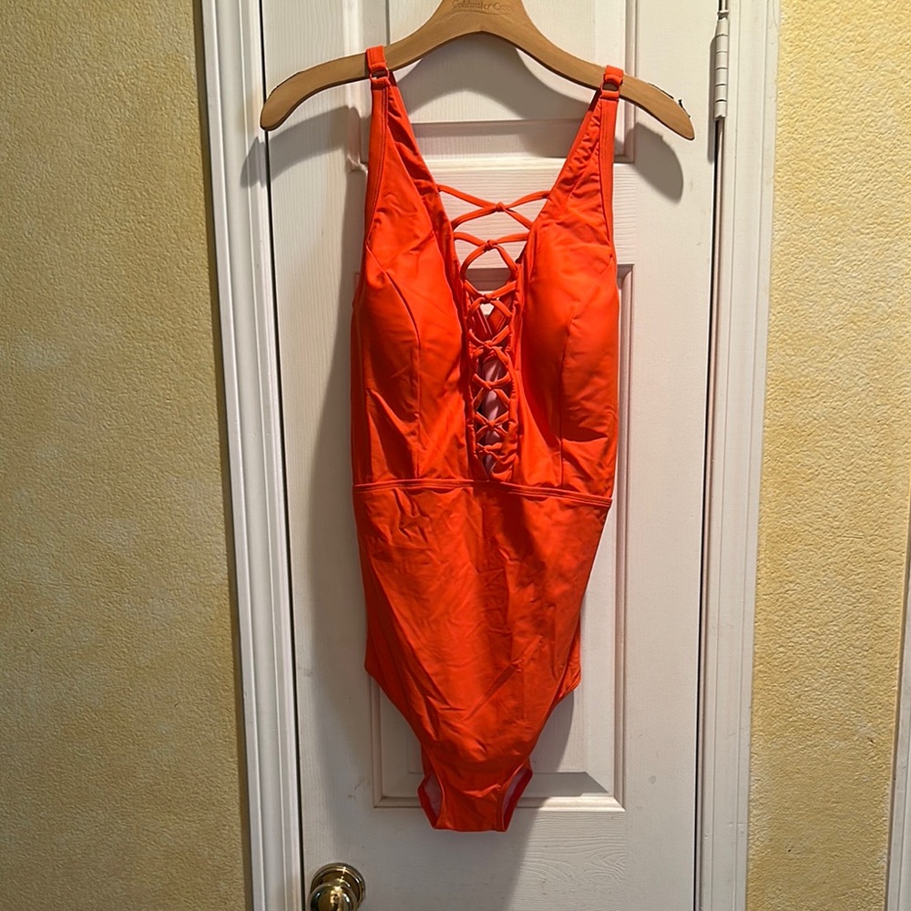 Vibrant Orange Women’s One Piece Swimsuit